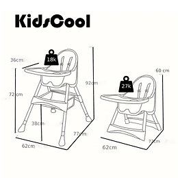 Silla de comer Vienna Gris - Retiro Express