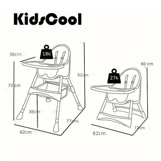 Silla de comer Vienna Beige - Retiro Express