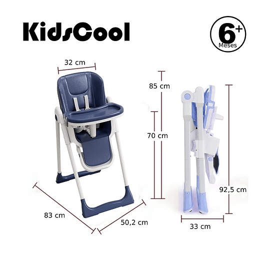 Silla De Comer Vancouver Azul 5 En 1 - RETIRO EXPRESS