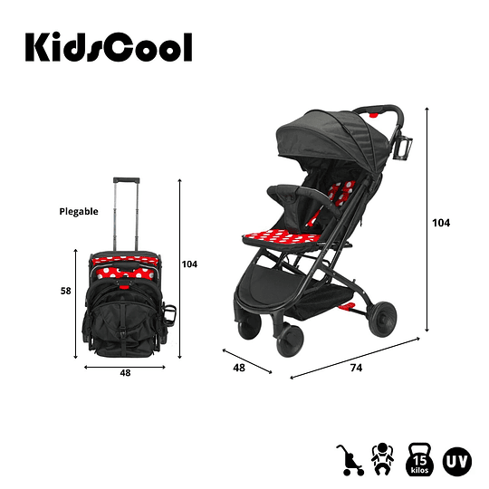 Coche Ultra Compacto Mimo Rojo - Retiro Express