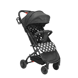 Coche Ultra Compacto Mimo Negro Lunares - Retiro Express
