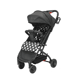 Coche Ultra Compacto Mimo Negro Lunares - Retiro Express