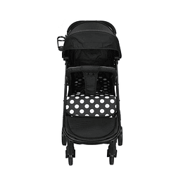 Coche Ultra Compacto Mimo Negro Lunares - Retiro Express