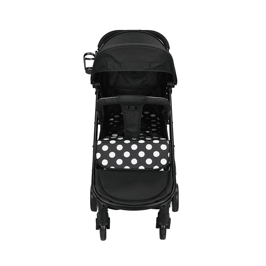 Coche Ultra Compacto Mimo Negro Lunares - Retiro Express