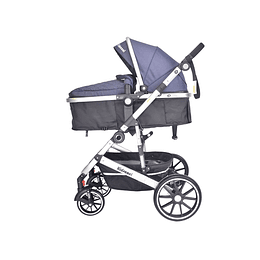 Coche Cuna Lux 3 En 1 Kidscool Azul - Retiro Express