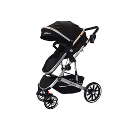 Coche Cuna  Lux 3 En 1 Kidscool Negro - Retiro Express