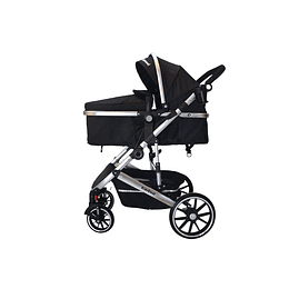 Coche Cuna  Lux 3 En 1 Kidscool Negro - Retiro Express