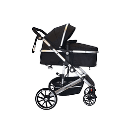 Coche Cuna  Lux 3 En 1 Kidscool Negro - Retiro Express