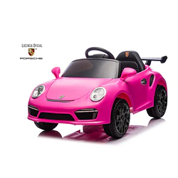 Auto a Bateria Porsche 911 Ruf Ctr3 Rosado 12v 2Motores 