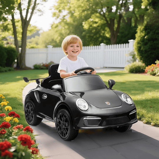 Auto a Bateria Porsche 911 Ruf Ctr3 Negro 12v 2Motores