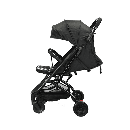 Coche Ultra Compacto Mimo Negro Lunares - Retiro Express