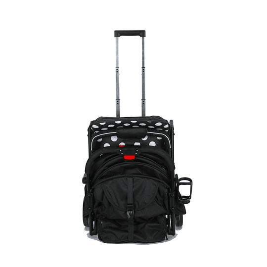 Coche Ultra Compacto Mimo Negro Lunares - Retiro Express