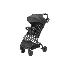 Coche Ultra Compacto Mimo Negro Lunares - Retiro Express