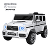Retiro Express - Auto a Batería Jeep G63 Con Licencia Mercedes 12V Blanco