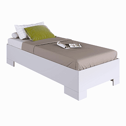 Cama Individual Xangai 190x90 Blanco 