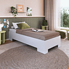 Cama Individual Xangai 190x90 Blanco 