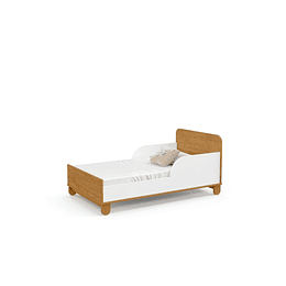 Cuna Madera New Zupi Blanca Caramelo - Retiro Express