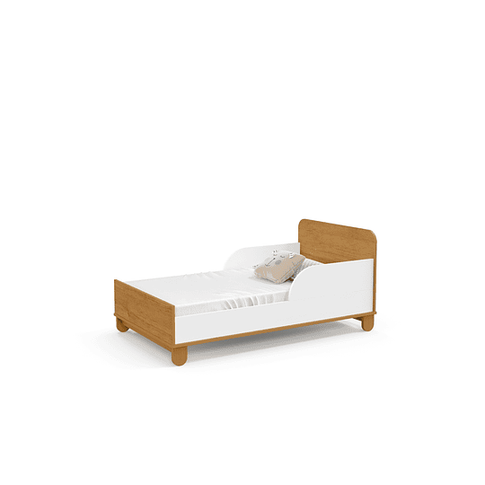 Cuna Madera New Zupi Blanca Caramelo - Retiro Express