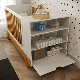 Cuna Maxx Miel Beige Eco Wood Multifunción - Retiro Express