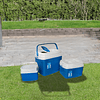 Set cooler Camp 3 piezas azul 32L, 12L Y 5L