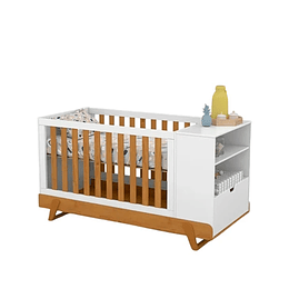 Cuna Maxx Multietapas Blanca Eco Wood+Colchon Cuna Baby Box 130x70
