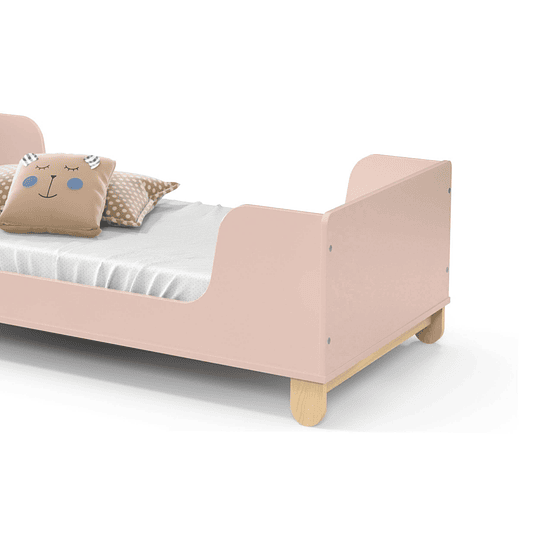 Mini Cama Zupi Rosada + Colchon Cama Baby Box 150x70