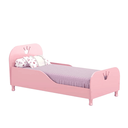 Mini Cama Transición Princesa Rosada+ Colchon Cama Baby Box 150x70