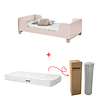 Mini Cama Zupi Rosada + Colchon Cama Baby Box 150x70