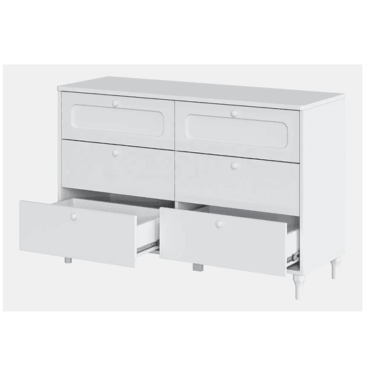 Comoda 6 Cajones Blanca