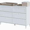 Comoda 6 Cajones Blanca