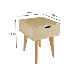 Velador Nordic C/Cajón