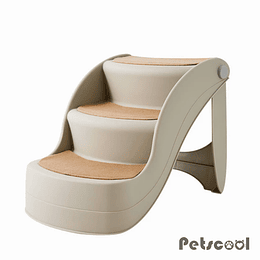 Escalera Plegable Para Mascota Café