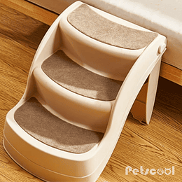 Escalera Plegable Para Mascota Café