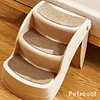 Escalera Plegable Para Mascota Café