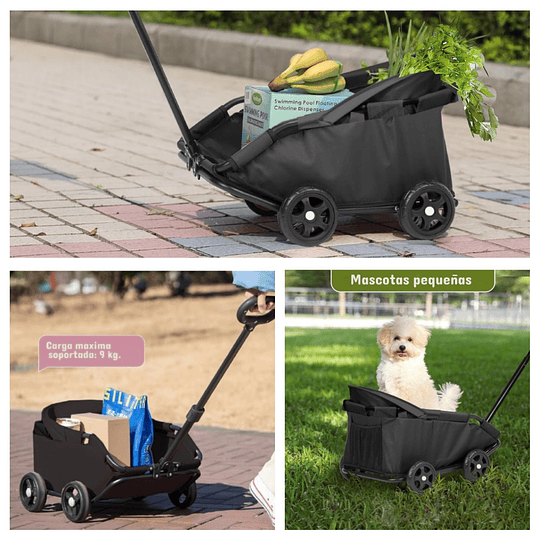 Carro Plegable Para Mascota Black