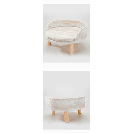 Cama Premiun Beige Para Mascotas
