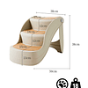 Escalera Plegable Para Mascota Café
