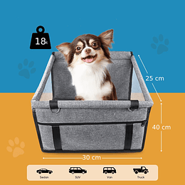 Silla De Auto Gris Para Mascota