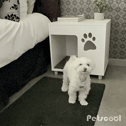 Velador Blanco Pet Para Perro Con Cojín