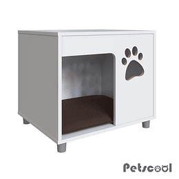 Velador Blanco Pet Para Perro Con Cojín