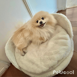 Cama Premiun Beige Para Mascotas