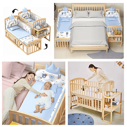 Cuna Evolutiva Madera 5 En 1 - Preventa 16 de Marzo