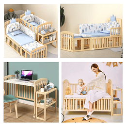 Cuna Evolutiva Madera 5 En 1 - Preventa 16 de Marzo
