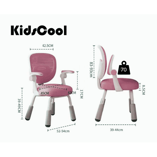 Silla Escritorio Ergonomica Infantil Rosada - Preventa 16 de Marzo
