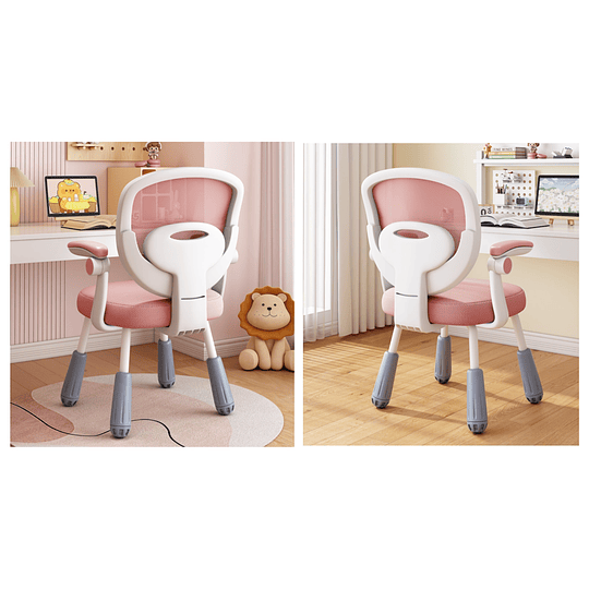 Silla Escritorio Ergonomica Infantil Rosada - Preventa 16 de Marzo