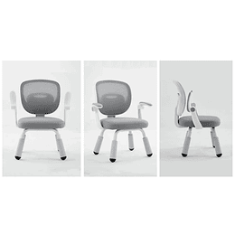 Silla Escritorio Ergonomica Infantil Gris - Preventa 16 de Marzo