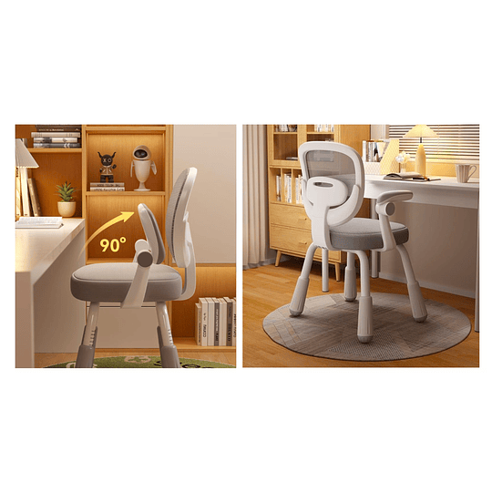 Silla Escritorio Ergonomica Infantil Gris - Preventa 16 de Marzo