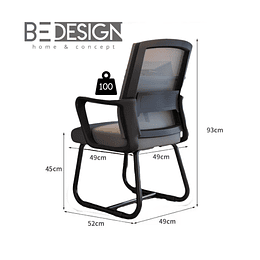 Silla Escritorio Ergonómica Negra - Preventa 16 de Marzo