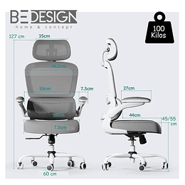 Silla De Escritorio Ergonómica Gris- Preventa 16 de Marzo