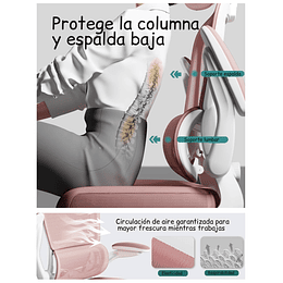Silla De Escritorio Ergonómica Rosado  - Preventa 16 de Marzo